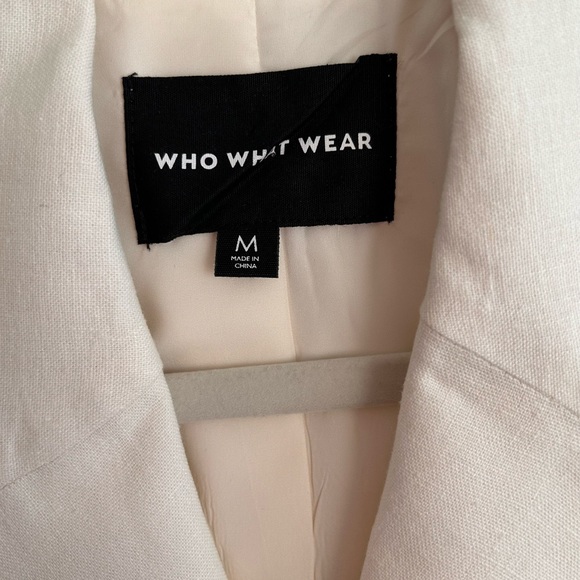 Who What Wear Linen Double Breasted Blazer - Picture 8 of 9